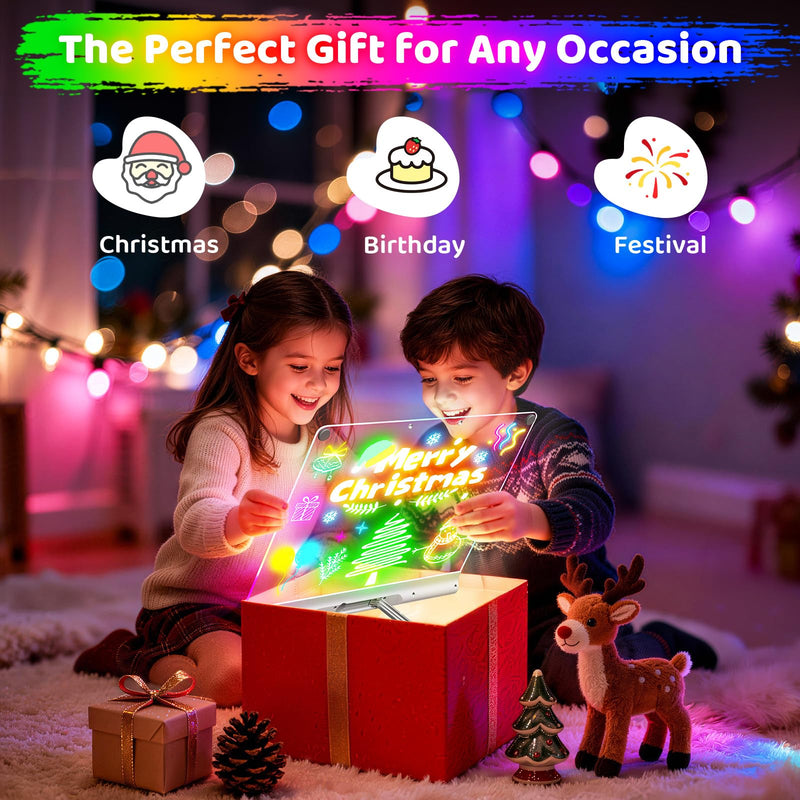 Bailkind LED glow board vibrant light modes close-up display
